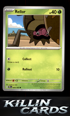 Rellor 024/182 Pokemon Common SV10: Destined Rivals Card NM
