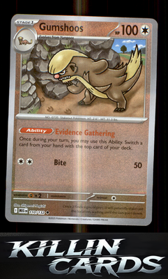 Reverse Holofoil Gumshoos - 110/132 110/132 Pokemon Uncommon ME01: Mega Evolutio