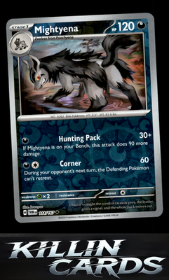 Reverse Holofoil Mightyena 114/167 Pokemon Uncommon SV06: Twilight Masquerade Ca