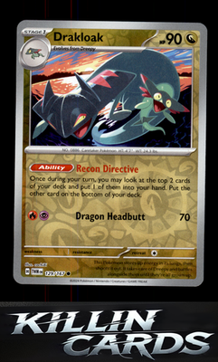 Reverse Holofoil Drakloak 129/167 Pokemon Common SV06: Twilight Masquerade Card