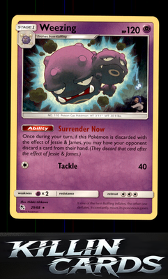 Weezing 29/68 Pokemon Rare Hidden Fates Card NM