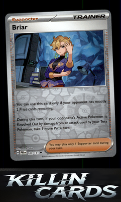 Reverse Holofoil Briar 100/131 Pokemon Uncommon SV: Prismatic Evolutions Card NM