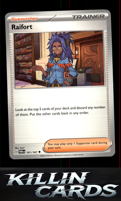 Raifort 161/167 Pokemon Uncommon SV06: Twilight Masquerade Card NM