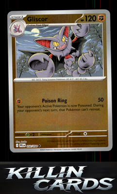 Reverse Holofoil Gliscor 050/094 Pokemon Uncommon ME02: Phantasmal Flames Card N