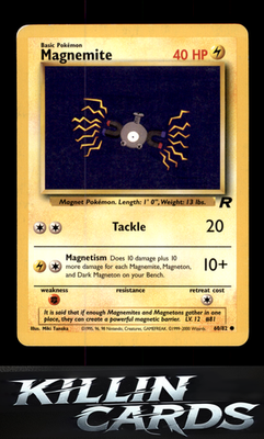 Magnemite 60/82 Pokemon Common Team Rocket Card LP