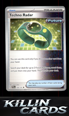 Techno Radar 130/131 Pokemon Uncommon SV: Prismatic Evolutions Card NM