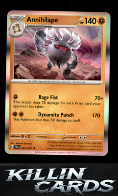 Annihilape - 047/091 047/091 Pokemon Rare SV: Paldean Fates Card NM
