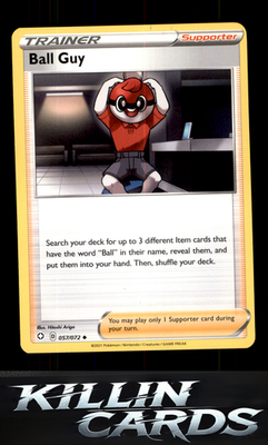 Ball Guy 057/072 Pokemon Uncommon Shining Fates Card NM
