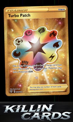 Turbo Patch (Secret) 200/189 Pokemon Secret Rare SWSH03: Darkness Ablaze Card NM