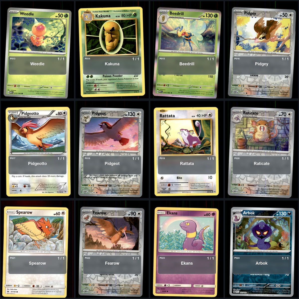 Pokemon TCG Generation 1 Kanto Pokemon Pokedex Set 148 Cards Collection