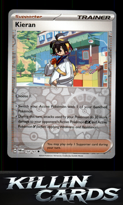 Reverse Holofoil Kieran - 154/167 154/167 Pokemon Uncommon SV06: Twilight Masque