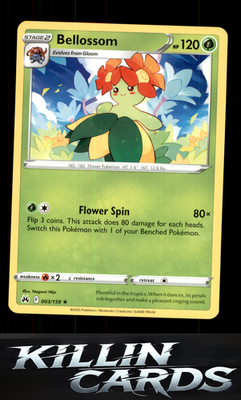 Bellossom 003/159 Pokemon Rare SWSH: Crown Zenith Card NM