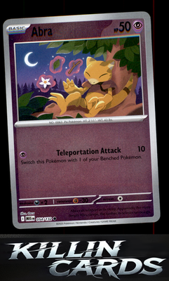 Reverse Holofoil Abra 054/132 Pokemon Common ME01: Mega Evolution Card NM