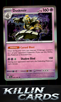 Dusknoir - 020/064 020/064 Pokemon Rare SV: Shrouded Fable Card NM