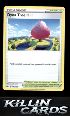 Dyna Tree Hill 135/198 Pokemon Uncommon SWSH06: Chilling Reign Card NM