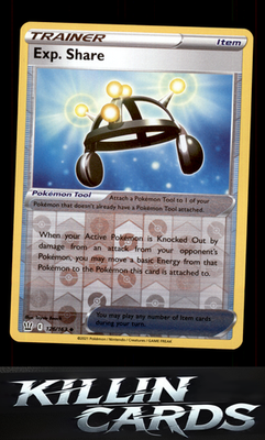 Reverse Holofoil Exp. Share 126/163 Pokemon Uncommon SWSH05: Battle Styles Card