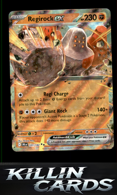 Regirock ex - 101/182 101/182 Pokemon Double Rare SV10: Destined Rivals Card NM