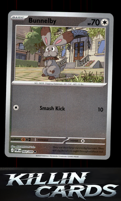 Reverse Holofoil Bunnelby 064/088 Pokemon Common ME03: Perfect Order Card NM