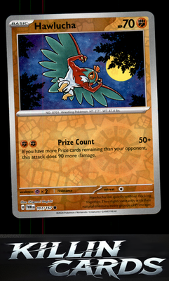 Reverse Holofoil Hawlucha 107/167 Pokemon Common SV06: Twilight Masquerade Card