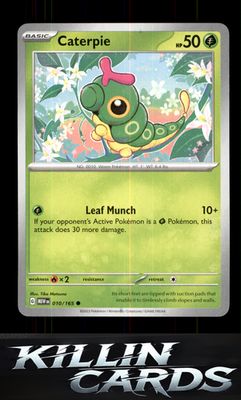 Caterpie - 010/165 010/165 Pokemon Common SV: Scarlet & Violet 151 Card NM