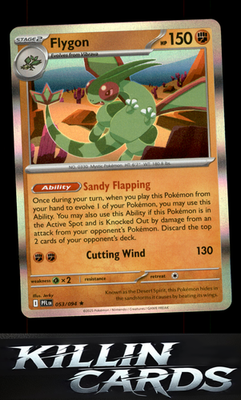 Reverse Holofoil Flygon - 053/094 053/094 Pokemon Rare ME02: Phantasmal Flames C