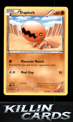 Trapinch 53/111 Pokemon Common XY - Furious Fists Card NM