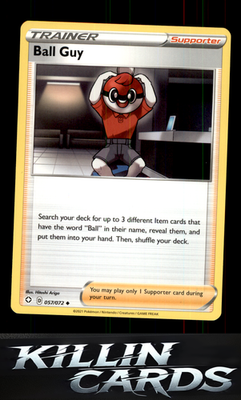Ball Guy 057/072 Pokemon Uncommon Shining Fates Card LP