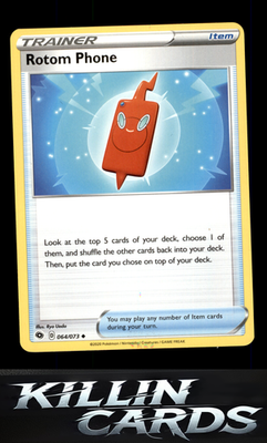 Rotom Phone 64/73 Pokemon Uncommon Champion's Path Card NM