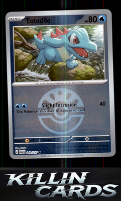 Reverse Holofoil Totodile (Friend Ball) 041/217 Pokemon Common ME: Ascended Hero