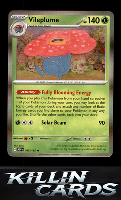 Vileplume 045/165 Pokemon Rare SV: Scarlet & Violet 151 Card NM