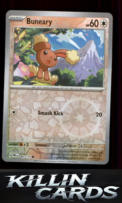 Reverse Holofoil Buneary 083/131 Pokemon Common SV: Prismatic Evolutions Card NM