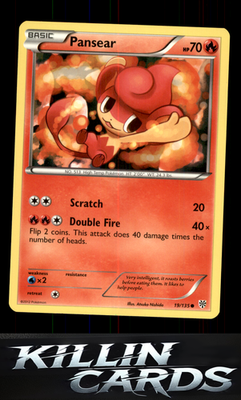 Pansear 19/135 Pokemon Common Plasma Storm Card NM
