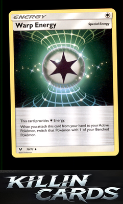 Warp Energy 70/73 Pokemon Uncommon Shining Legends Card NM