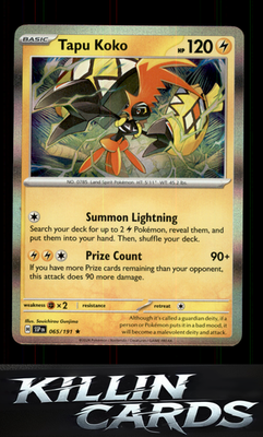 Tapu Koko 065/191 Pokemon Rare SV08: Surging Sparks Card NM