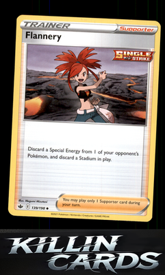Flannery 139/198 Pokemon Uncommon SWSH06: Chilling Reign Card NM