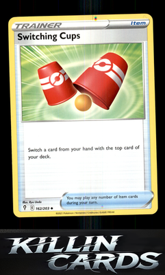 Switching Cups 162/203 Pokemon Uncommon SWSH07: Evolving Skies Card NM