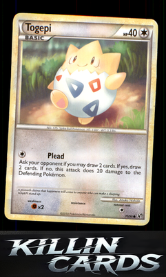 Togepi 70/90 Pokemon Common Undaunted Card LP