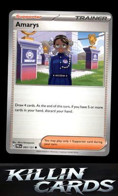 Amarys - 093/131 093/131 Pokemon Common SV: Prismatic Evolutions Card NM