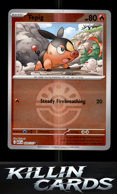 Reverse Holofoil Tepig (Friend Ball) 029/217 Pokemon Common ME: Ascended Heroes