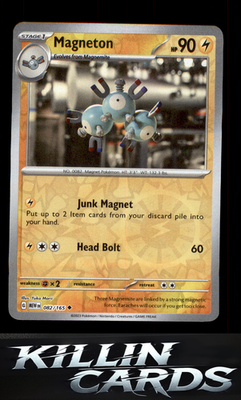 Reverse Holofoil Magneton 082/165 Pokemon Uncommon SV: Scarlet & Violet 151 Card
