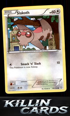 Slakoth 101/124 Pokemon Common Dragons Exalted Card NM