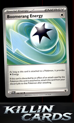 Boomerang Energy 166/167 Pokemon Uncommon SV06: Twilight Masquerade Card NM