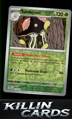 Reverse Holofoil Toedscruel - 017/182 017/182 Pokemon Uncommon SV04: Paradox Rif
