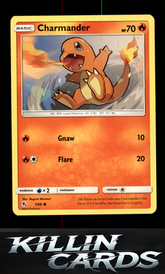 Charmander 7/68 Pokemon Common Hidden Fates Card LP