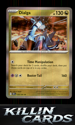 Dialga 135/191 Pokemon Rare SV08: Surging Sparks Card NM