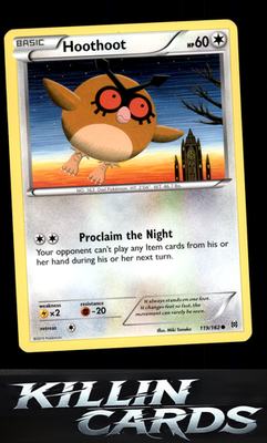 Hoothoot 119/162 Pokemon Common XY - BREAKthrough Card LP