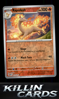 Reverse Holofoil Rapidash 078/165 Pokemon Uncommon SV: Scarlet & Violet 151 Card