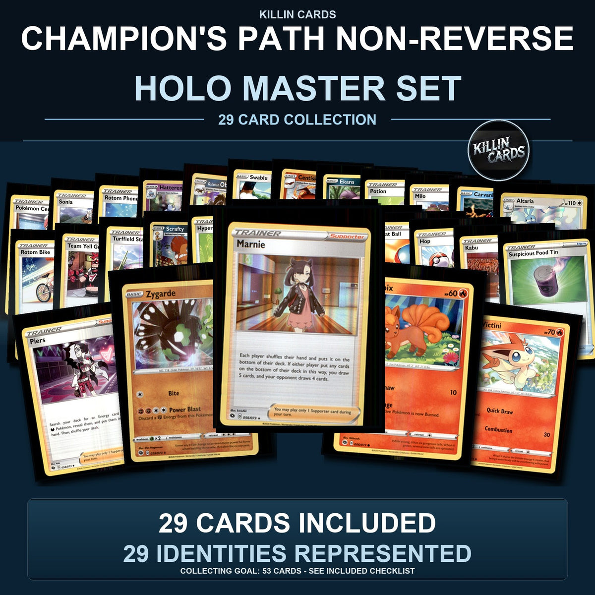 Pokemon TCG Champion's Path C/UC/R Standard Set 29 Cards