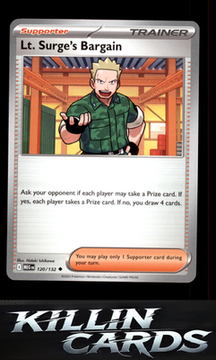 Lt. Surge's Bargain - 120/132 120/132 Pokemon Uncommon ME01: Mega Evolution Card