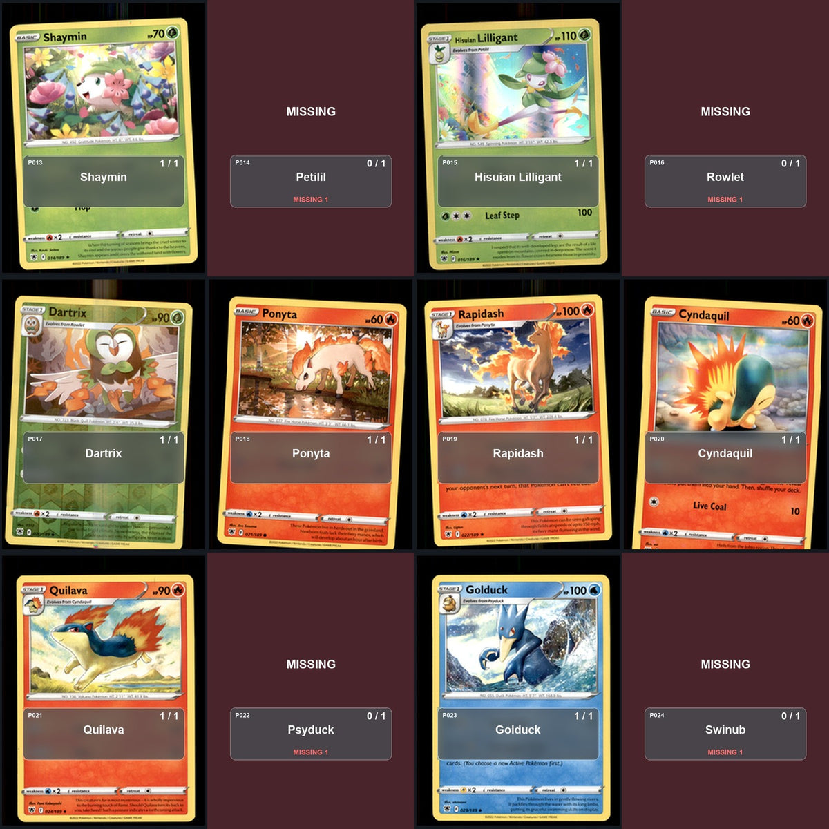 Pokemon TCG SWSH10: Astral Radiance C/UC/R Standard Set 100 Cards